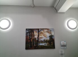 An image showing two newly fitted LED Lights
