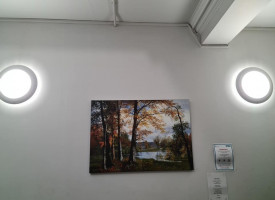 An image showing two newly fitted LED Lights