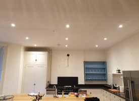 An image showing a kitchen with some newly fitted light fixtures