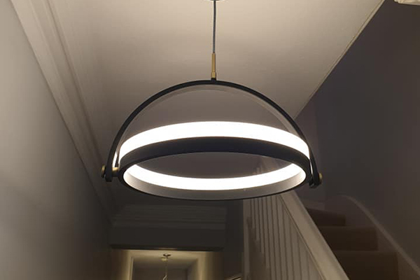 An image of a newly fitted light fixture